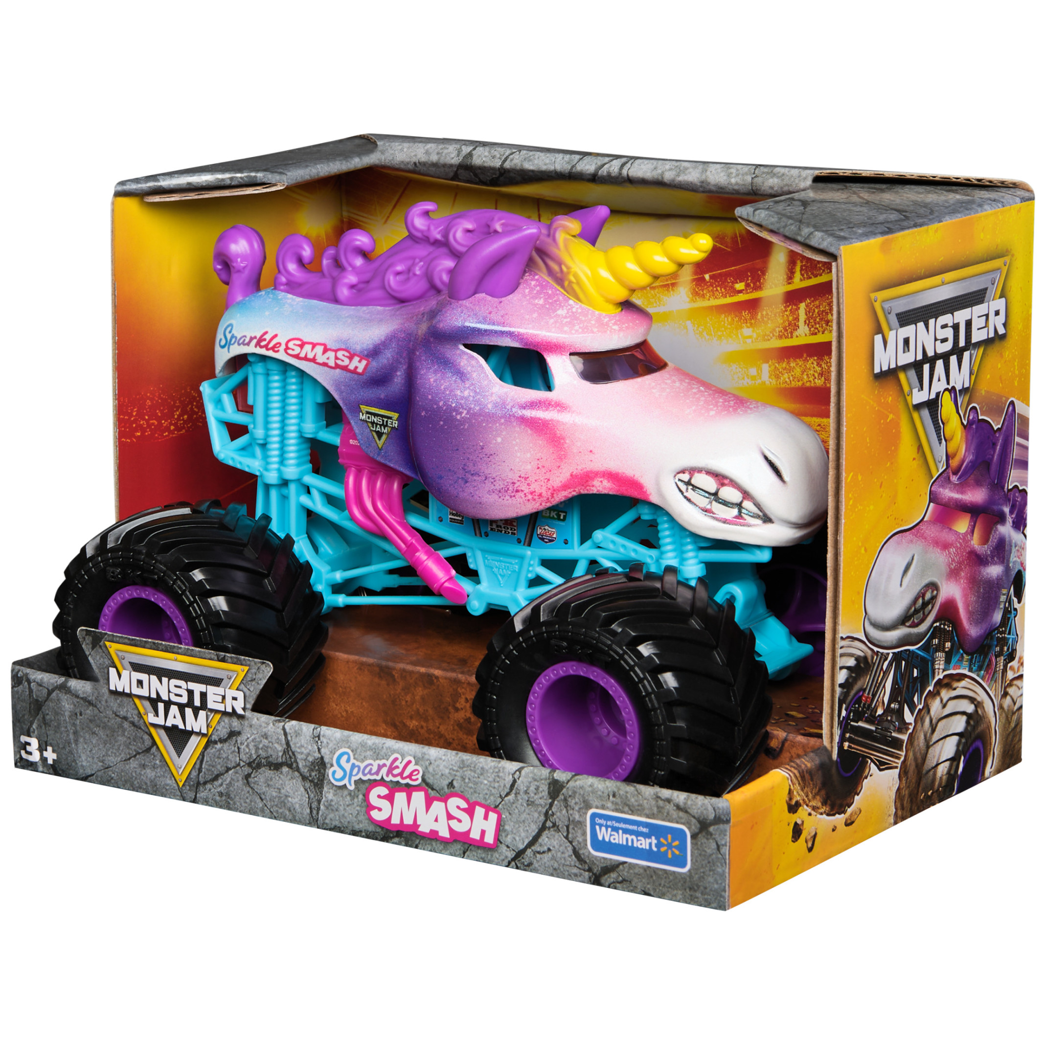 Monster Jam Sparkle Smash Die-Cast Monster Truck, 1:24 Scale photo 4