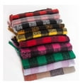 thumbnail image 3 of Europe And The United States Autumn And Winter New Ring Yarn Coarse Tassel Green Black Plaid Scarf Ladies Thick Braid Scarf Shawl, 3 of 7