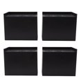 thumbnail image 2 of 4pcs Heavy Duty Riser Black 5in Squared Enlarged Widened Furniture Riser for Office, 2 of 7
