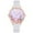 White, variant on Ausyst Watch for Women Fashion Crystal Golden Leather Analog Quartz Wrist Watch
