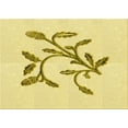 thumbnail image 1 of Ahgly Company Machine Washable Indoor Rectangle Transitional Sun Yellow Area Rugs, 7' x 10', 1 of 7
