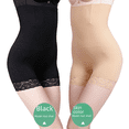 thumbnail image 3 of Pantalones de cintura alta con encaje tipo bóxer que moldean el abdomen, pantalones moldeadores de cuerpo, ropa interior adelgazante de levantamiento de cadera posparto de talla grande, 3 of 6