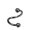 black, variant on Surgical Steel Spiral Twisted Lip Ring Nose Rings Ear Cartilage Helix Piercing-gold-taper