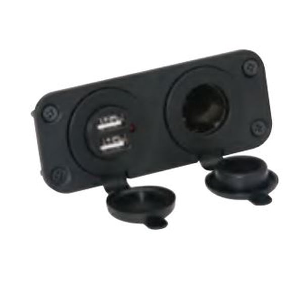 Attwood Marine 142626 12V Dual Port Adaptor