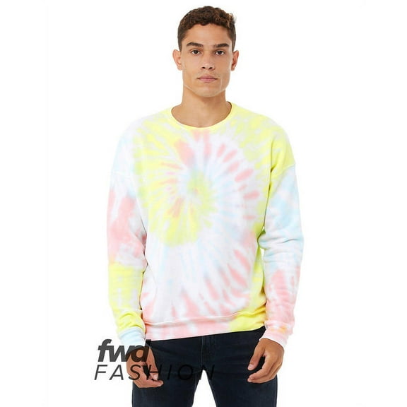 Bella Canvas 3945RD FWD Fashion Unisex Tie-Dye Pullover Sweatshirt