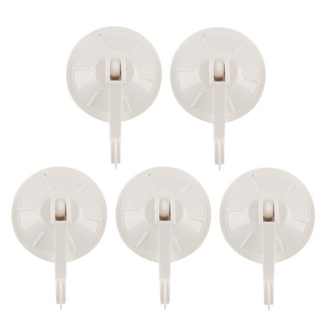 

5pcs Suction Cup Hooks Removable Vacuum Holder for Restroom Bathroom and Kitchen Towel Hanger Storage