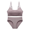 thumbnail image 6 of Everyday Bras for Women Wickers Underwear Mens Lace Underwear Set for Women Men Underwear Lace Bra Set Underwire Womens Lace Underwear Set Applique Lace Underwire Lingerie Set Womens Sexy Purple L, 6 of 9