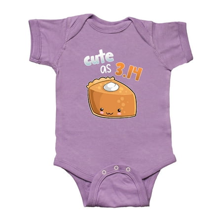 

Inktastic Cute as 3.14 Pi Day Pumpkin Pie Pun Gift Baby Boy or Baby Girl Bodysuit