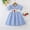 czb# Blue149, variant on CUZIBR Girls Baby Classic Dresses Plaid Floral Embroidery Checkered Summer A-Line Dress Peter Pan Collar Short Puff Sleeves Comfortable Casual Outfit Fashionable Dailywear,Blue,2-3 Years