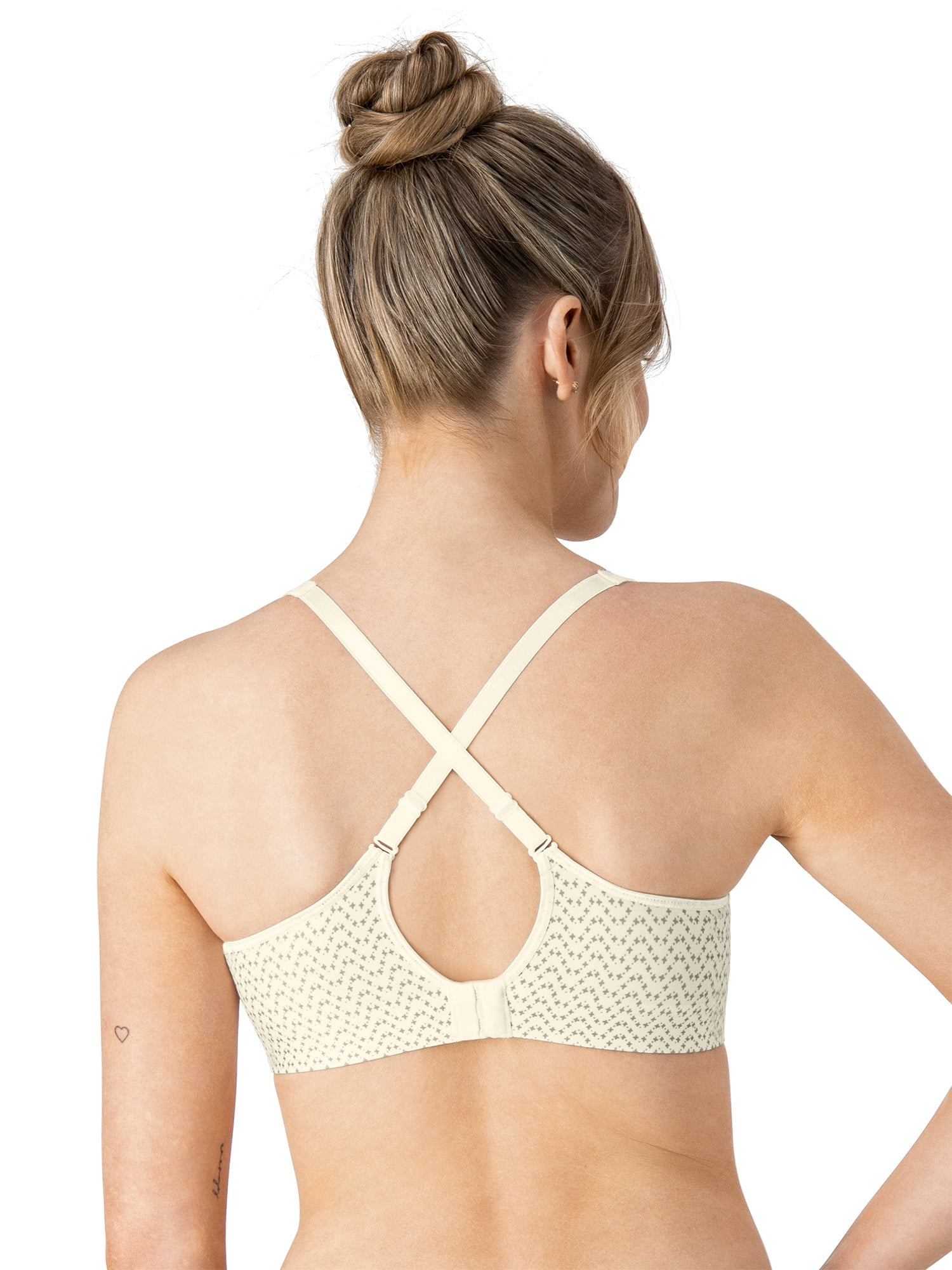 Hanes Womens Wireless Bra, Smooth Comfort Full Coverage Bra, Foam Cups, Convertible Bra Straps, Sizes S-XXL+
