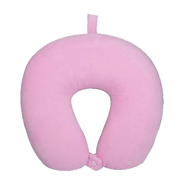 Almohada de viaje elástica suave en forma de U con soporte para cojín