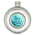 thumbnail image 1 of Dog Dad Round Stainless Steel 5oz Hip Drink Flask, 1 of 3