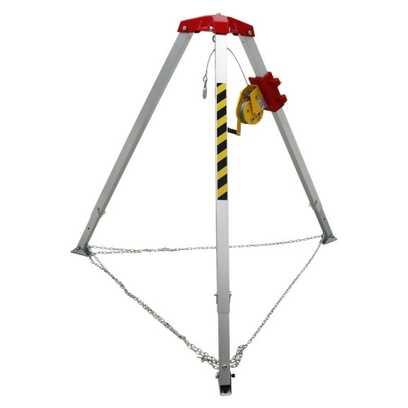 INTBUYING Confined Space Tripod Kit Aluminum Alloy Tripod for Emergency Rescue Tripod Load 500kg