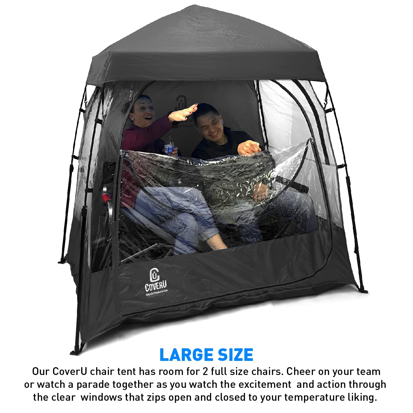 CoverU Sports Tent Pod SUN Protection – Pop Up 2 Person Hot Climate Ca –  EasyGo Products