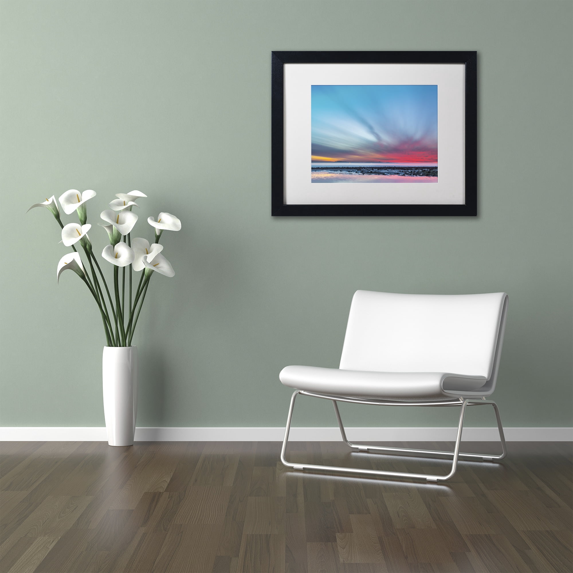 Chris Moyer 'Last Light' Matted Framed Art