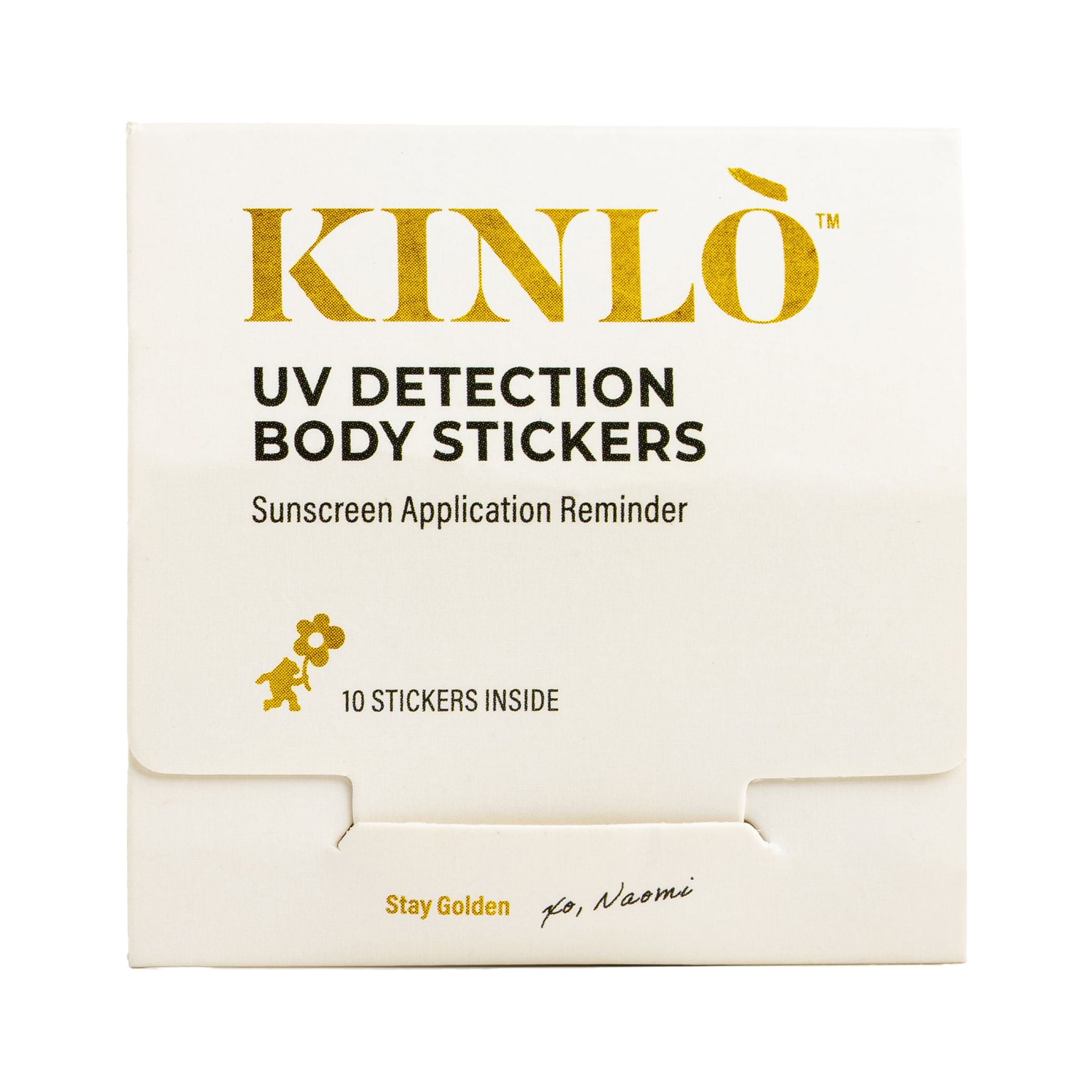 KINLO UV Detection "Stay Golden" Body Stickers 10ct