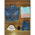 thumbnail image 3 of Delete Negativity Hot Salmon Tie Dye Cyclone Men -Image by Shutterstock, Male Medium, 3 of 4