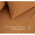 thumbnail image 3 of Chezmoi Collection Extra Soft Bed Sheets Set, Double Brushed Microfiber 14-Inches Deep Pockets, 4-Piece Sheet Set, Full, Spice Orange, 3 of 8