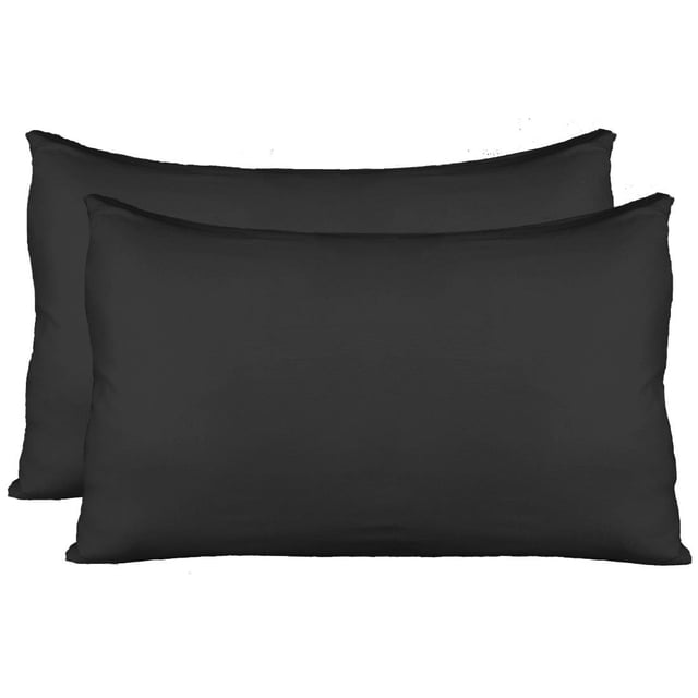 Fundas de almohada Truworth Bedding, tejido elástico, modal, rayón, negro