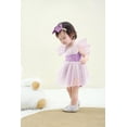 thumbnail image 3 of Body sin mangas con volantes y tul para niña, color morado, 0-3 m, 3 of 6