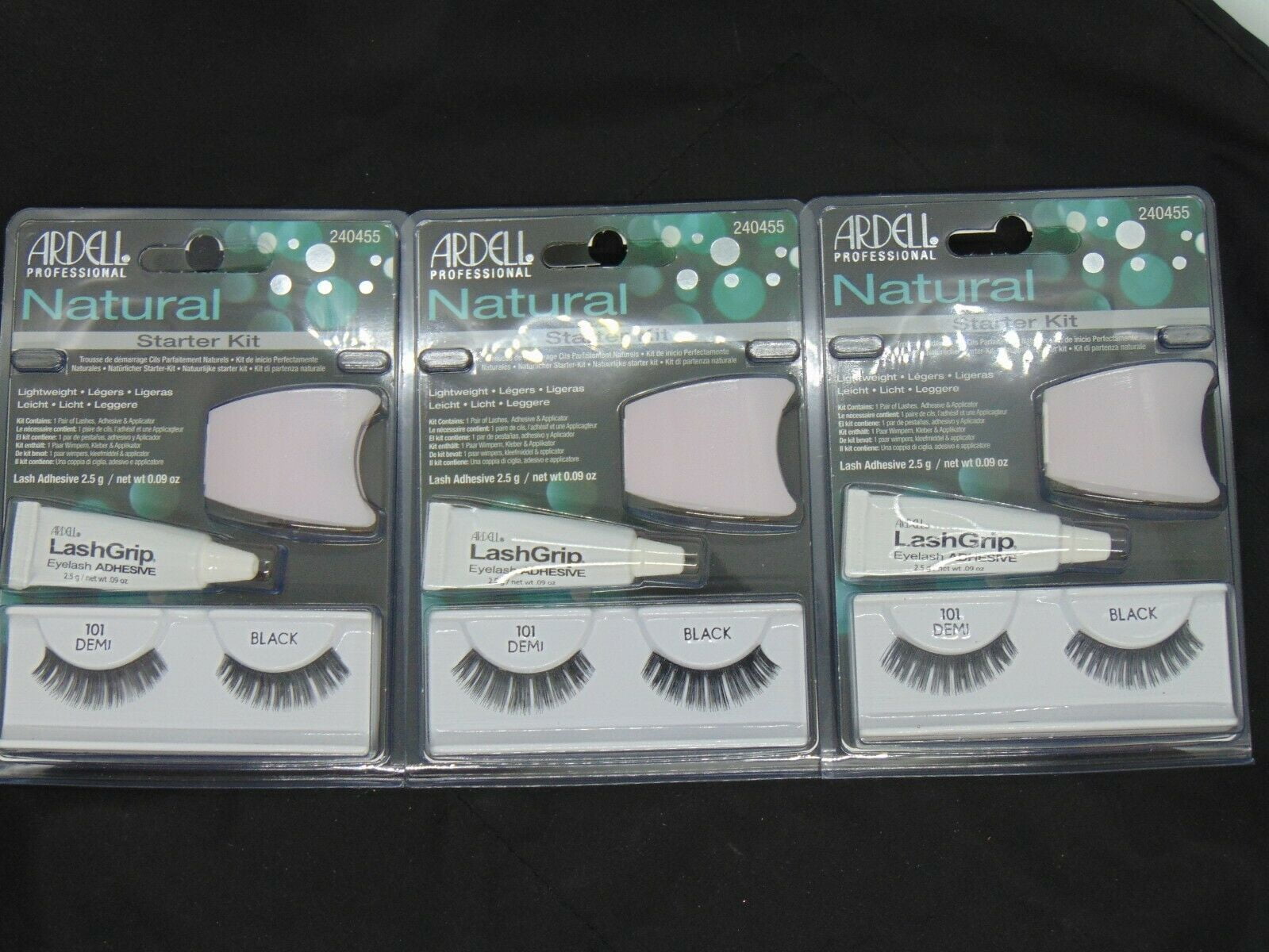 (Pack of 3) Ardell Eyelash Professional Natural Starter Kit 101 Demi