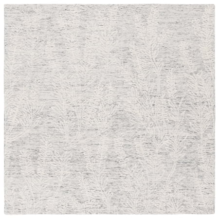 SAFAVIEH Metro Lolicia Distressed Area Rug, Grey/Ivory, 6' x 6' Square