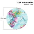 thumbnail image 3 of Kll Round Shape Drink Coasters Set Of 4,Pu Leather Absorbent Coasters Set Decorative Coffee Cup Coasters Housewarming Gift For Home Decor-Dragonfly Floral, 3 of 9