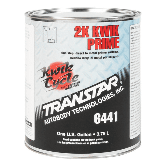 Transtar Autobody Products 6441 - 2K Kwik Primer - 1 Gallon Can - Gray - 4:1 or 4:1:1 Mixing