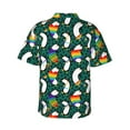 thumbnail image 3 of Daiia Lgbt Penguin Hawaiian Shirt for Men Gentle Cotton Regular Short Sleeve Casual-X-Large, 3 of 9