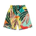 thumbnail image 3 of kingque Hawaiian Print Shorts for Men Surfing Swimming Board Shorts Trunks Swimwear Beachwear Summer Short Pants, 3 of 4
