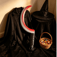 thumbnail image 5 of Halloween Decorations Fake Knife,Plastic Scythe Halloween Decor, Pretend Tool For Stage Show And Holiday Party Scene Decoration, 5 of 5