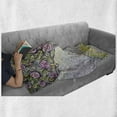 thumbnail image 6 of Tree of Life Soft Flannel Fleece Throw Blanket, Blossom Plant Illustration Paint Style Spring Love Universe Concept, Cozy Plush for Indoor and Outdoor Use, 50" x 70", Purple Pink Green, by Ambesonne, 6 of 6