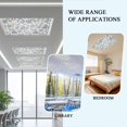 thumbnail image 6 of 1 Pack Pastoral Flowers Fluorescent Light Covers for Ceiling Lights Retro Farmhouse Plant Magnetic Ceiling Light Covers Overhead Light Filters for Office Classroom Home, 6 of 9
