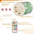 thumbnail image 4 of Daisy Flower on Stripe 2 PCS LED Flickering Flameless Candles with Remote Control Realistic 3D Wick Window Candles Sets for Wedding Table Home Decoration Gifts, 4 of 7