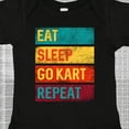 thumbnail image 4 of Inktastic Gokarting Eat Sleep Go Kart Repeat Boys or Girls Baby Bodysuit, 4 of 5