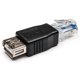 thumbnail image 3 of Adaptador Ethernet RJ45 macho a USB hembra: alta calidad, portátil, negro, perfecto para conexiones de red., 3 of 5