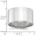 thumbnail image 3 of 10K White Gold 10Kw 12mm Ltw Flat Band Size 4.5 Made In United States 1wfll120-4.5, 3 of 5
