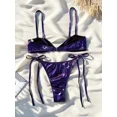 thumbnail image 3 of Bañador ahuecado de una pieza para mujer, traje de baño Sexy de un hombro con anillo atado, Bikini de Tanga con Espalda descubierta, traje de baño 2024, 3 of 5