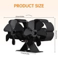 thumbnail image 3 of Dual Head 6 Blade Heat Powered Stove Fan with Carrying, 3 of 8