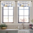 thumbnail image 4 of LALILO Kitchen Curtain Valance Ethnic Arrow With Floral Rod Pocket Window Curtain 52"x 18" Set of 2, 4 of 7