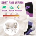 thumbnail image 7 of Findway Ski Socks, 2 Packs Merino Wool Snowboard Socks for Men & Women, Non Slip Snow Socks for Skiing, Winter Outdoor Sports, 7 of 7