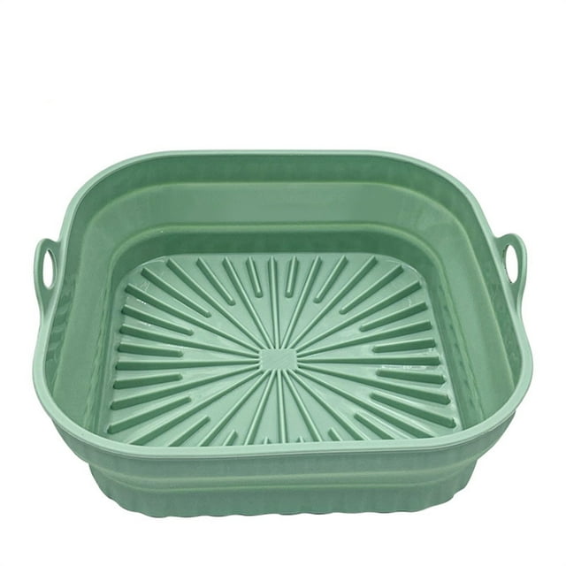 Friteuse à Air Chaud Nourriture Friteuse à Air Tapis de Barbecue Épais Pliable - Tapis Multifonction Résistant à la Chaleur Réutilisable Friteuse à Air Chaud