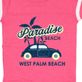 thumbnail image 4 of Inktastic Paradise Beach in West Palm Beach with Palm Trees and Car Boys or Girls Baby Bodysuit, 4 of 5