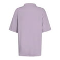 thumbnail image 4 of Aloohaidyvio No Boundaries Shirts for Women,Summer Spring Womens Dressy Tops Sport Cool Dry Moisture-Wicking Performance Golf Polo Shirts,Button Down Tops for Women, 4 of 4