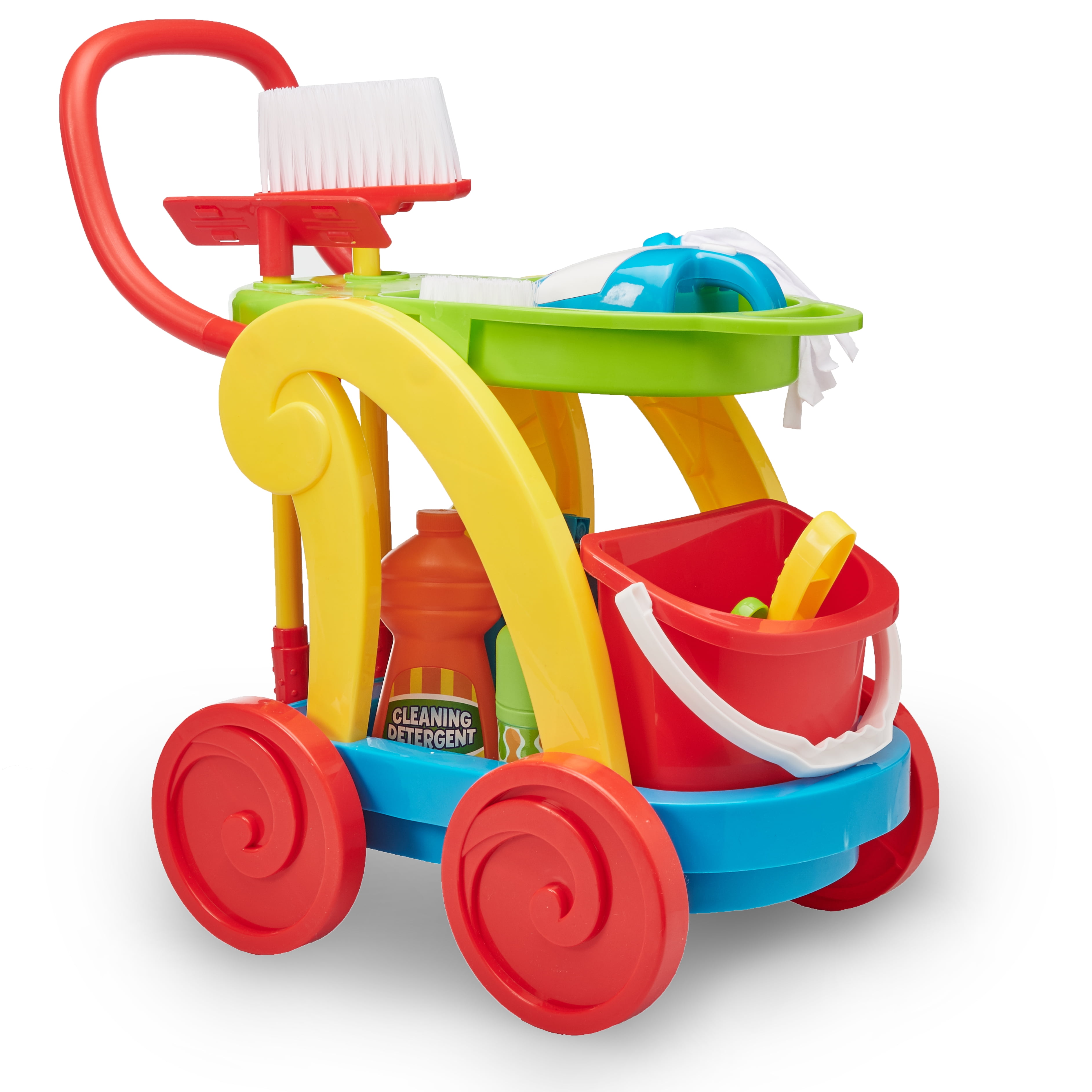 Kid connection cleaning cart play set 