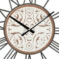 thumbnail image 6 of DecMode 29 In. White Farmhouse Wall Clock, 6 of 15