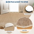 thumbnail image 4 of HIWEAVER Beige/Yellow 8' x 10' Scalloped-edge Easy Jute Area Rug for Living Room Modern Bordered Indoor Outdoor Neutral Carpet for Patios Non Slip Washable Throw Mat for Home Decor, 4 of 6