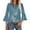 Light blue, variant on Womens Tops 3/4 Length Sleeve Womens Tops V Neck Spring Shirts 2025 Petal Bell Sleeve Plus Size Boho Ethnic Style Tee Shirts Womens Summer Tops Tops for Women Trendy Blue 3XL