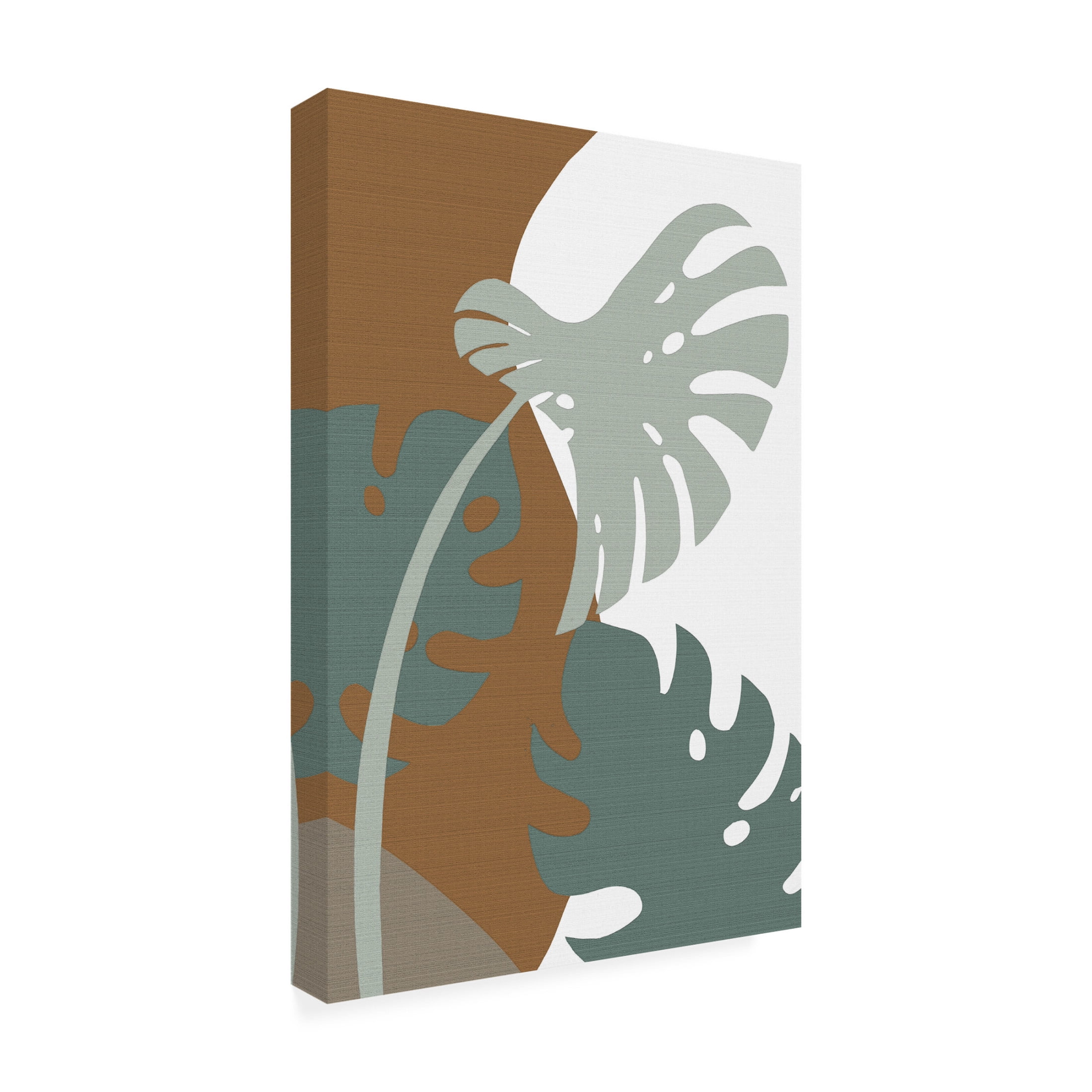 Canvas Wall Art - Pictufy Studio Ii 'Monstera Cut Out 03' Wall Art for Living Room, Bedroom, or Office Décor by Trademark Fine Art - 30 x 47 Inches