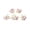 B, variant on Mini Artificial Flowers 3 Heads Silk Flower Picks for DIY Corsage Wedding Bouquet Floral Arrangement Craft Supplies 5Pcs D